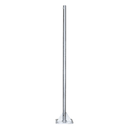 Mástil de Acero / 2 m (6.6 ft) de Altura / Tubo 2" Calibre 18 / Base 30 x 30 cm / Galvanizado por Inmersión en Caliente / Opresor Integrado