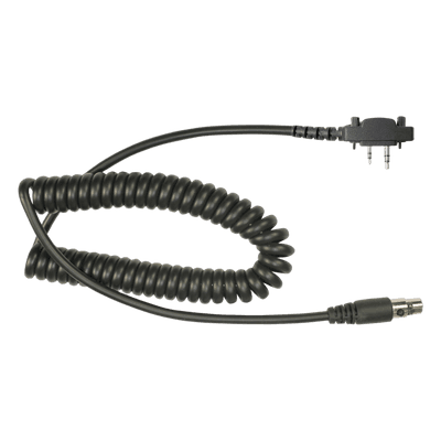 Cable para Auricular / UL-914 Resistente al Fuego / Atenuación de Ruido / 6 Conductores / 250mm / 0.82 pies / Compatible Icom