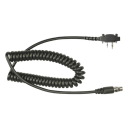 Cable para Auricular / UL-914 Resistente al Fuego / Atenuación de Ruido / 6 Conductores / 250mm / 0.82 pies / Compatible Icom