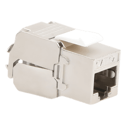 Módulo Jack Keystone / Cat6A / Blindado STP / Toolless / T568A/B / -40°C a 85°C / 24-26 AWG