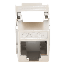 Módulo Jack Keystone / Cat6A / Blindado STP / Toolless / T568A/B / -40°C a 85°C / 24-26 AWG