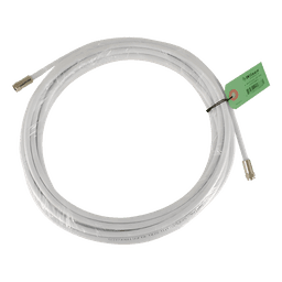 Jumper Coaxial RG-6 / 9.14 m (30 ft) / Conectores F Macho / 75 Ohm / Baja Pérdida / Interior y Exterior