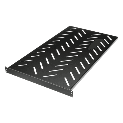 Charola para Rack 19" / 1 UR / Carga 113 kg (250 lb) / Profundidad 927 mm (36.5") / Acero Negro / RoHS