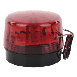 Luz Estroboscópica LED / 35 LEDs / 8 Patrones de Parpadeo / IP66 / 12-24 Vcc/Vca / Batería de Respaldo 9V