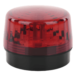 Luz Estroboscópica LED / 35 LEDs / 8 Patrones de Parpadeo / IP66 / 12-24 Vcc/Vca / Batería de Respaldo 9V