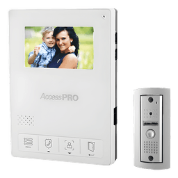 Kit de Videoportero / Frente de Calle Antivandalismo Metálico / Cámara 900TVL 0.1 Lux / Monitor LCD 4.3" / Control de Apertura / 2 Monitores Simultáneos