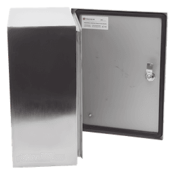 Gabinete de Acero Inoxidable / IP66 / IK10 / 300 x 400 x 200 mm / Capacidad 30 kg / Placa Interior Galvanizada