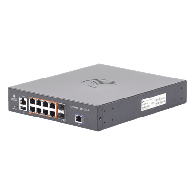 Switch Capa 3 / 10 Puertos / 8 Gigabit PoE / 2 SFP / USB / Consola / MNGMT / 20 Gbps
