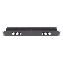 Organizador de Cables Horizontal / 1UR / 19 pulgadas (483 mm) / Solo Frontal / Gestión Coaxial, Fibra y Categoría 5e/6