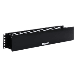 Organizador de Cables Horizontal / 2UR / 19in / Frontal con Tapa Extendida / ABS