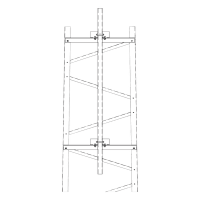 Brazo para Torre de Telecomunicaciones / Mástil 1.8 m (5.9 ft) / Sección #5 Torre Titán / Herrajes Incluidos