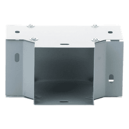 Derivación T Horizontal para Ducto / 100 x 100 mm (3.94 x 3.94 pulg.) / Acero al Carbón / Acabado Gris