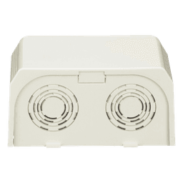 Conexión de Tubería a Canaleta / Salidas 1/2", 3/4", 1" y 1 1/4" / Material ABS / Radio de Curvatura 1" / UL94V-0 / 145 x 72.6 x 20 mm