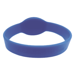Brazalete de Proximidad / 125 kHz EM / 65 mm Diámetro / 2.13 ft / Wiegand 26 / Silicona / Azul