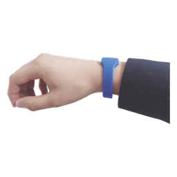 Brazalete de Proximidad / 125 kHz EM / 65 mm Diámetro / 2.13 ft / Wiegand 26 / Silicona / Azul