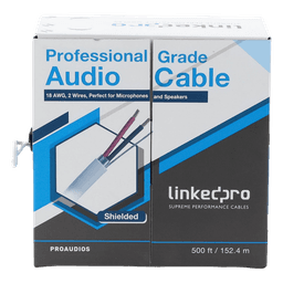 Cable para Bocina / 2x18 AWG / Blindado / 152 m (500 ft) / FRNC / -20°C a 60°C
