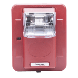 Lámpara Estroboscópica de Pared / 24 Vcc / 15-110 Candelas / 5 Intensidades / Rojo Sin Letrero / 5' x 4.5' x 2.5'