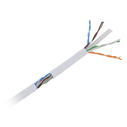 Bobina de Cable UTP / Cat6 / 305 m (1000 pies) / 23 AWG / CCA / 250 MHz / CMX / Blanco