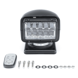 Faro Buscador / 7040 Lúmenes / Rotación 360° / Inclinación 90° / IP68 / 12-24 VCC / Uso Rudo