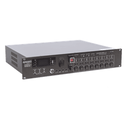 Controlador de Evacuación por Voz / Amplificador 500 W / 8 Zonas Independientes / Expansible a 128 Zonas / Salida 100 V / Reproductor MP3 / Radio FM