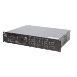 Controlador de Evacuación por Voz / Amplificador 500 W / 8 Zonas Independientes / Expansible a 128 Zonas / Salida 100 V / Reproductor MP3 / Radio FM