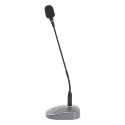 Micrófono de Escritorio / Condensador de Alta Sensibilidad / Respuesta 20-12 kHz / 2 Tonos de Timbre / Conector XLR y TRS / Alimentación Dual