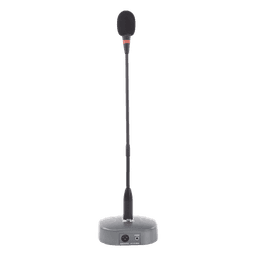 Micrófono de Escritorio / Condensador de Alta Sensibilidad / Respuesta 20-12 kHz / 2 Tonos de Timbre / Conector XLR y TRS / Alimentación Dual