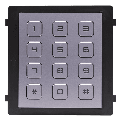 Módulo de Teclado para Frente de Calle / Apertura por Código / Llamada a Monitor / IP65 / Aluminio / -40 °C a +55 °C (-40 °F a 131 °F)