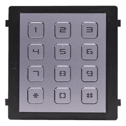 Módulo de Teclado para Frente de Calle / Apertura por Código / Llamada a Monitor / IP65 / Aluminio / -40 °C a +55 °C (-40 °F a 131 °F)