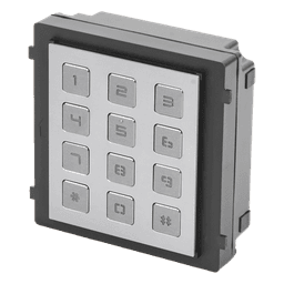 Módulo de Teclado para Frente de Calle / Apertura por Código / Llamada a Monitor / IP65 / Aluminio / -40 °C a +55 °C (-40 °F a 131 °F)