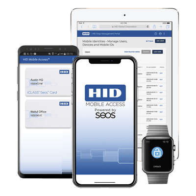 Credencial Móvil Virtual / Bluetooth 10 m (32.8 ft) / iOS y Android / Autenticación SEOS / Anti-Clonación