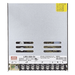 Fuente de Poder Conmutada / 350W / 24Vcc / 14.6A / Entrada Seleccionable 100-120V o 200-240V / 115x30x215 mm (4.5x1.2x8.5 in)