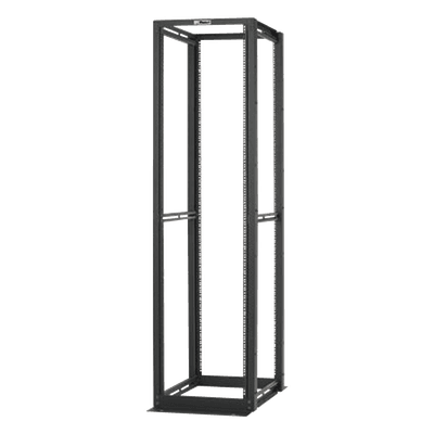 Rack de Cuatro Postes / 45 Unidades de Rack / 19" EIA / Carga 2500 lbs (1134 kg) / Profundidad 762 mm (30 in) / Rieles Numerados Roscados #12-24
