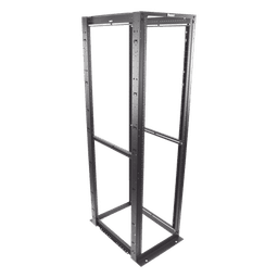 Rack de Cuatro Postes / 45 Unidades de Rack / 19" EIA / Carga 2500 lbs (1134 kg) / Profundidad 762 mm (30 in) / Rieles Numerados Roscados #12-24