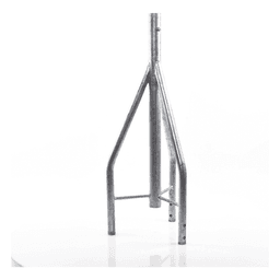 Tramo de Remate para Torre / Acero ASTM A36 / Galvanizado por Inmersión en Caliente / 3 Opresores para Pararrayos / Longitud 350 mm (1.15 ft) / Tolerancia ±1 mm