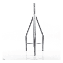 Tramo de Remate para Torre / Acero ASTM A36 / Galvanizado por Inmersión en Caliente / 3 Opresores para Pararrayos / Longitud 350 mm (1.15 ft) / Tolerancia ±1 mm
