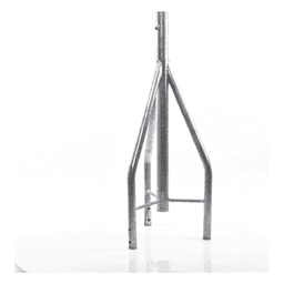 Tramo de Remate para Torre / Acero ASTM A36 / Galvanizado por Inmersión en Caliente / 3 Opresores para Pararrayos / Longitud 350 mm (1.15 ft) / Tolerancia ±1 mm