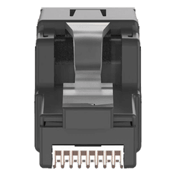 Plug RJ45 UTP / Terminación en Campo / Ángulo 45° / Cat6A Certificable / 22-26 AWG / 0.5-0.13 mm²