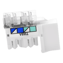 Jack RJ45 / Categoría 6 / 8 Conductores / Snap-In para Frame 6 Puertos / Color Blanco