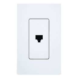 Jack Telefónico de Pared / RJ11 6 Conductores / Diseño a Ras / Compatible Placas Claro y Satin Colors