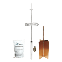 Kit de Protección Contra Rayos / Ángulo de Protección 72° / Mástil 1.2 m (3.9 ft) / Electrodo Rehilete / Mejorador de Suelo 11 kg / Instalación en Poste o Torre
