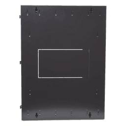 Gabinete de Montaje en Pared / 19in / 18 UR / 635mm (2.08ft) Profundidad / Ventana de Seguridad / 300 lb (136.1 kg) Carga / Acero Negro
