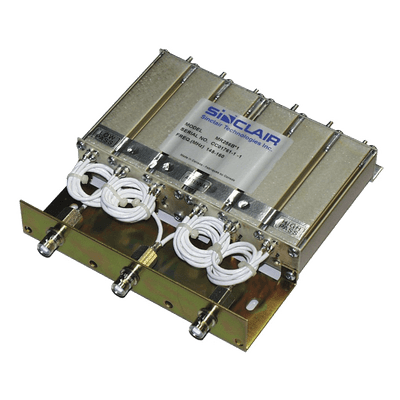 Duplexer Móvil / 155-174 MHz / 6 Cavidades / Separación 15-18 MHz / 50 Watt / BNC Hembras / 1.08 x 5.22 x 5.84 ft