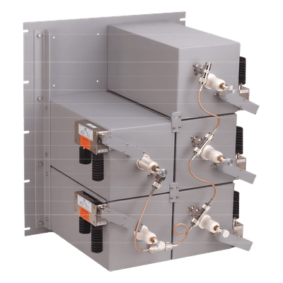 Combinador de RF / 5 Canales / 440-512 MHz / 125 W / 300 kHz Separación / Doble Aislador / N Hembra / 19 x 19 x 22.8 in