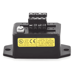 Protector Bajo Voltaje / 2 Pares / NAC SLC IDC PIV / Terminales Tornillo / -40°C a 70°C / Riel DIN