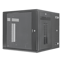 Gabinete de Montaje en Pared / 12 UR / 19in / 762mm (2.5 ft) Profundidad / Ventana de Seguridad / Acero