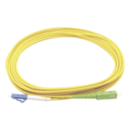 Jumper de Fibra Óptica / Monomodo OS1/OS2 / LC/UPC-SC/APC / Simplex / 3 m (9.84 pies) / PVC Amarillo