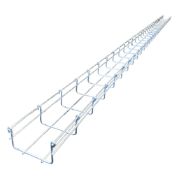 Charola Tipo Malla / 100x54 mm / Capacidad 77 Cables Cat6 / Tramo 3 m (9.8 ft) / Acabado Electrozincado / Uso Interior