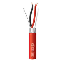Cable para Alarmas de Incendio / 2x16 AWG / Blindado / Riser FPLR / 305 m (1000.7 ft) / PVC Rojo