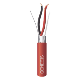 Cable FPLR para Alarmas de Incendio / 2x18 AWG / Blindado / 305 m (1000 ft) / Rojo / -20°C a 75°C